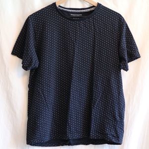 Denim + Flower Pattern Tee